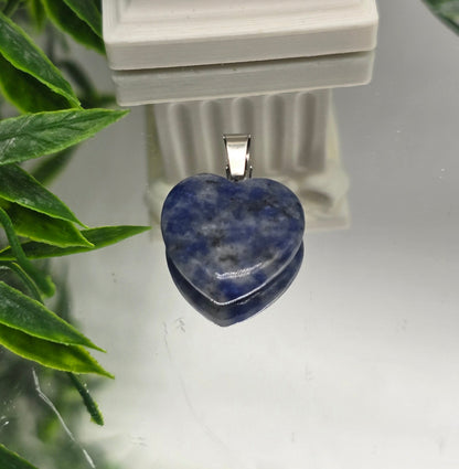 Variety Crystal Heart Pendant | Healing Crystal Necklace for Love, Balance & Daily Energy Crystal Wellness
