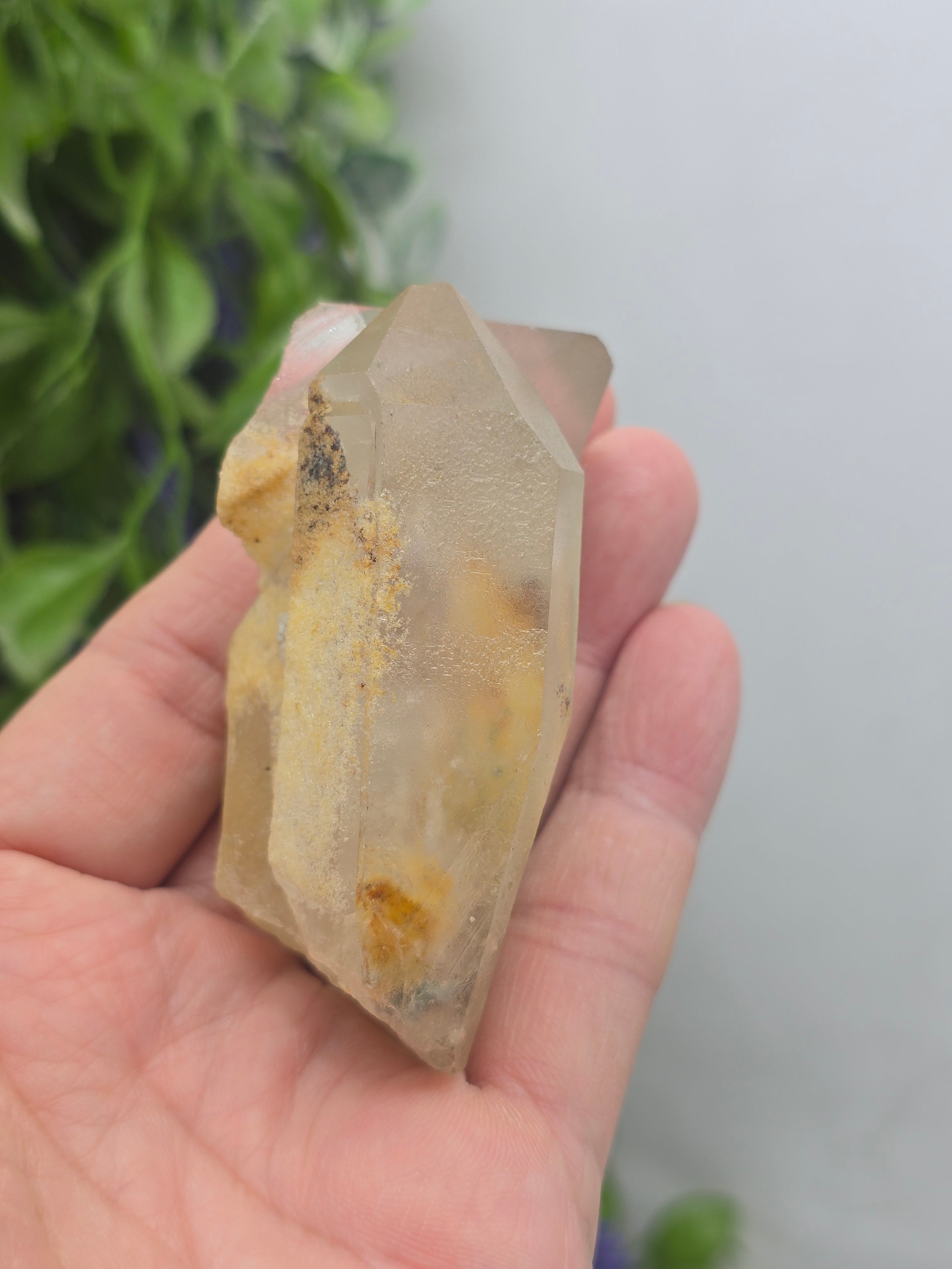 Green Phantom Quartz Natural Specimen 8x5x5cm – Self-Healing, Regeneration & Aligned Growth Crystal Wellness