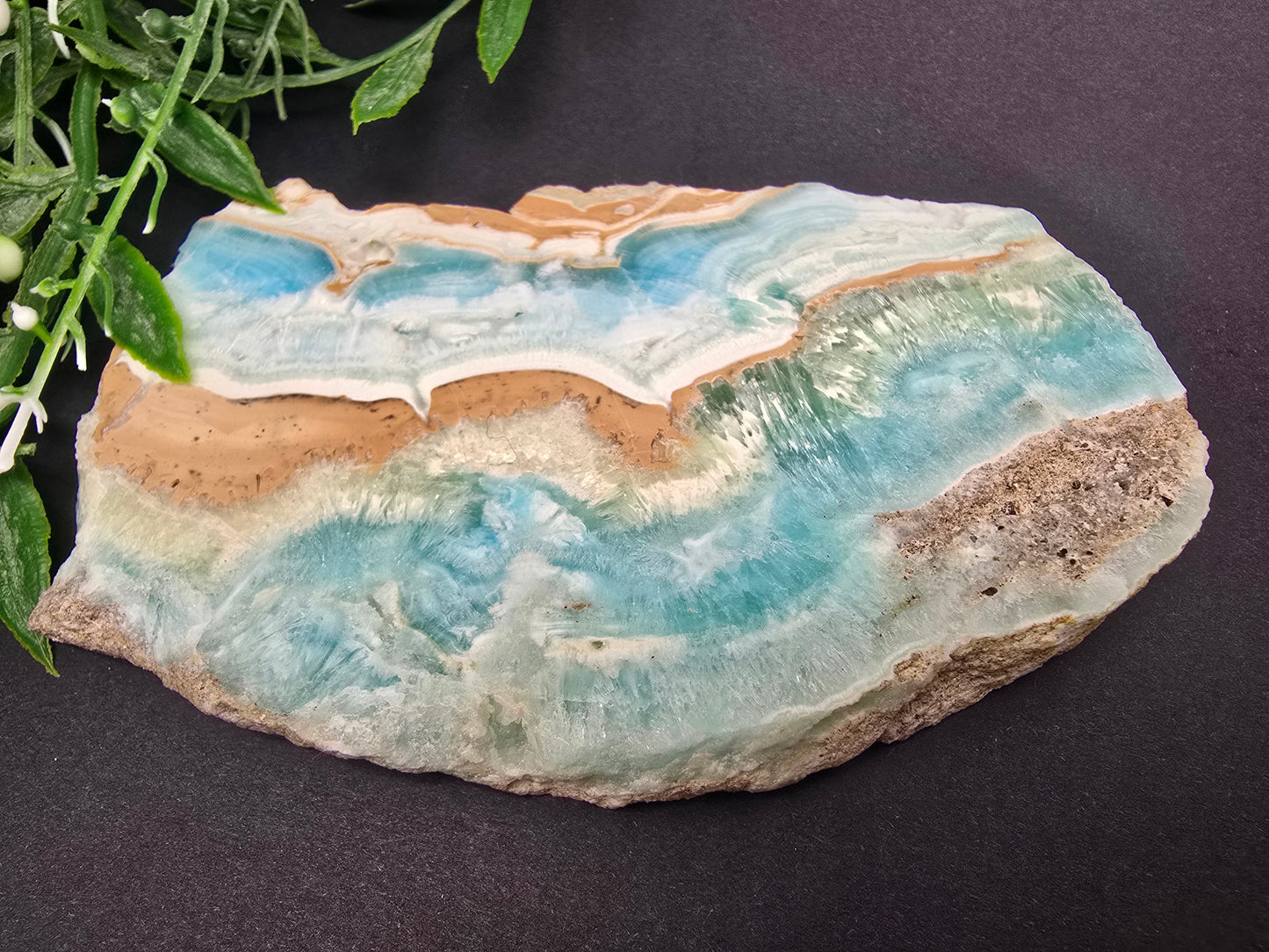 Caribbean Blue Calcite Slabs Crystal Wellness