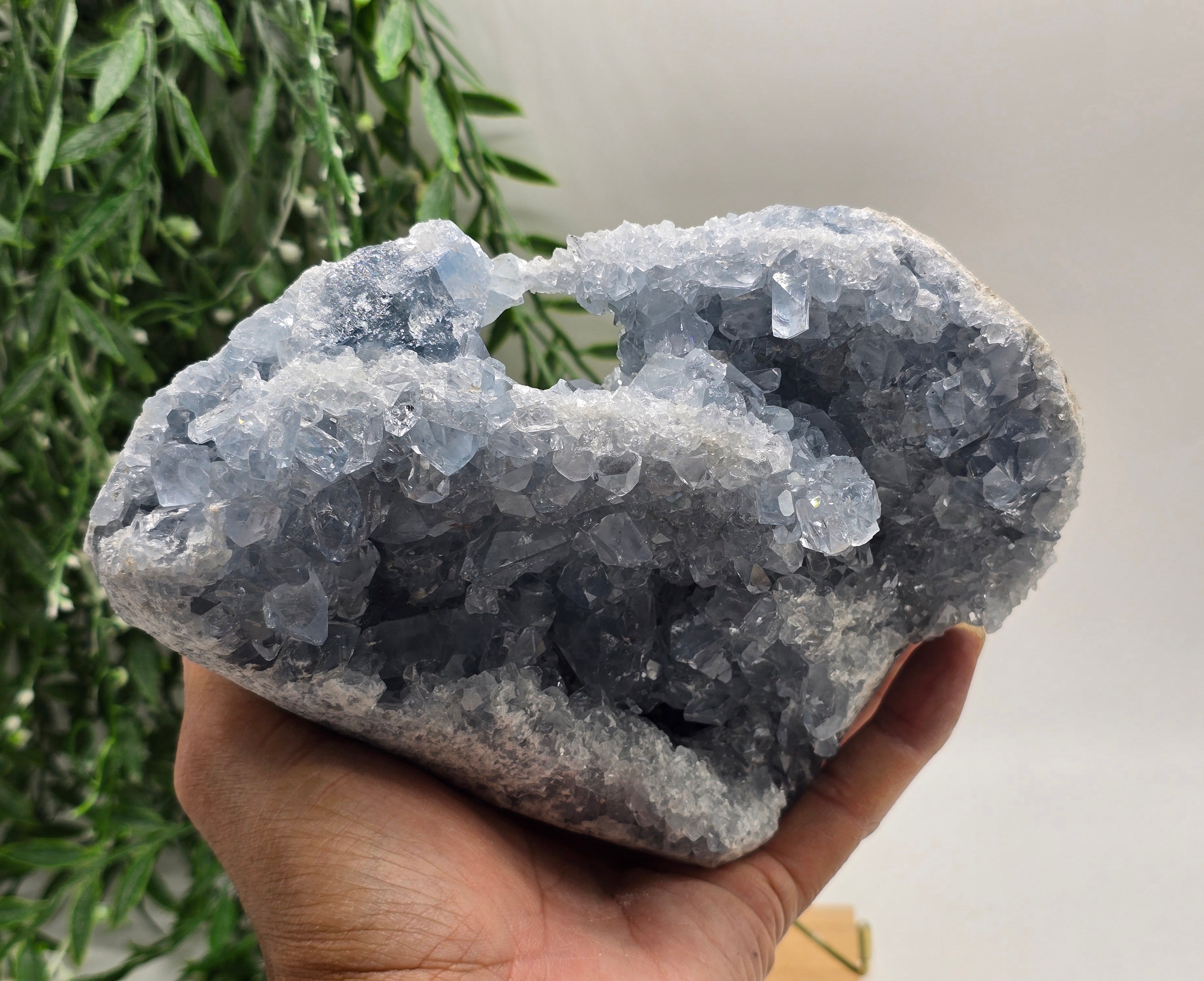 Celestial Calm Celestite Geode – 3kg Madagascar Crystal Wellness