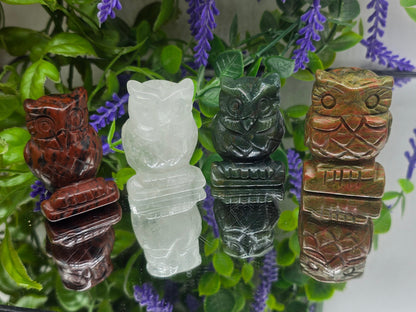 Crystal Owl Figurines | Wisdom, Protection & Intuitive Insight Crystal Wellness