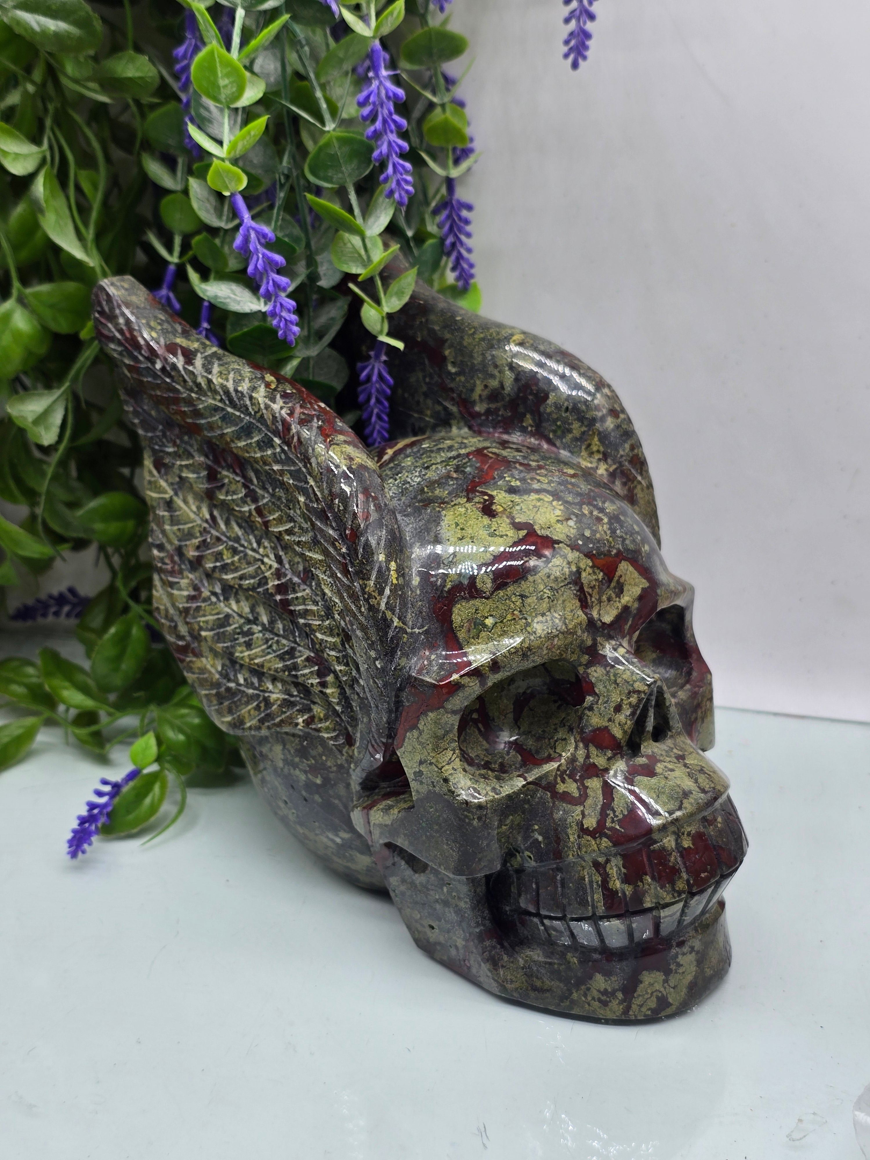 Dragon Blood Skull with Wings LARGE 5.843 Kg Crystal Wellness