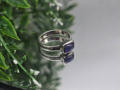 Elegant Tanzanite 925 Sterling Silver Ring Size 7.5 – Stone of Transformation, Calm & Higher Wisdom Crystal Wellness