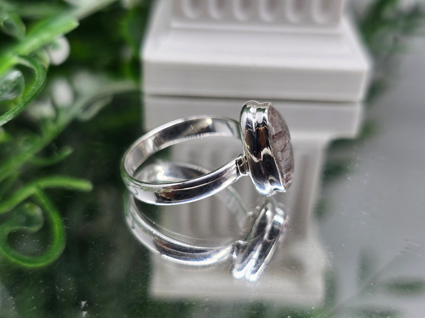 AAA Orire Lucky Quartz 925 Sterling Silver Ring – Stone of Luck, Abundance & New Opportunities Crystal Wellness