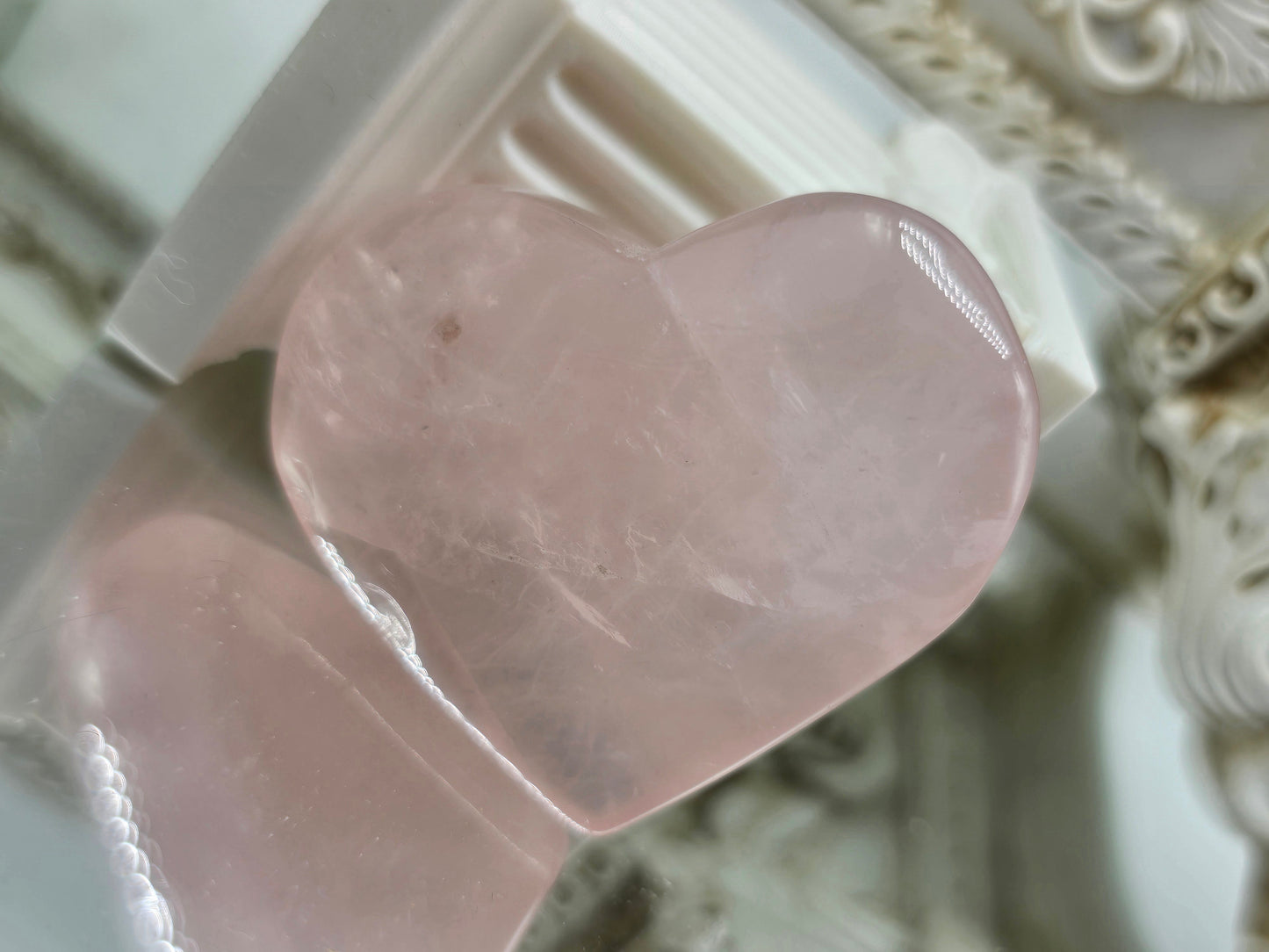 Rose Quartz Heart (Stone of Unconditional Love) Crystal Wellness