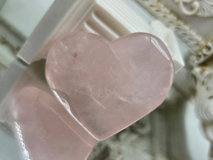 Rose Quartz Heart (Stone of Unconditional Love) Crystal Wellness