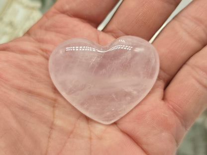 Rose Quartz Heart (Stone of Unconditional Love) Crystal Wellness