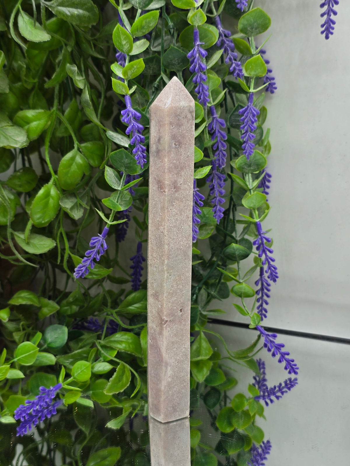 Pink Amethyst Point 307gr 21x2.5x2.5cm Crystal Wellness