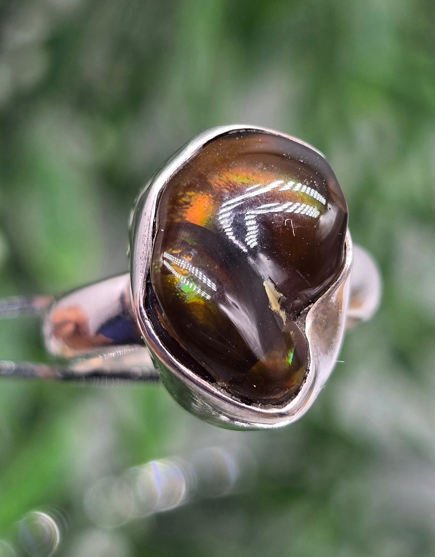 🔥 Mexican Fire Agate 925 Sterling Silver Ring – Size 6.5 | Powerful Protection Crystal & Energy Shield Stone Crystal Wellness