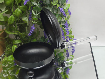 CHARCOAL BURNER - Iron with Acrylic Handle 26cm Crystal Wellness