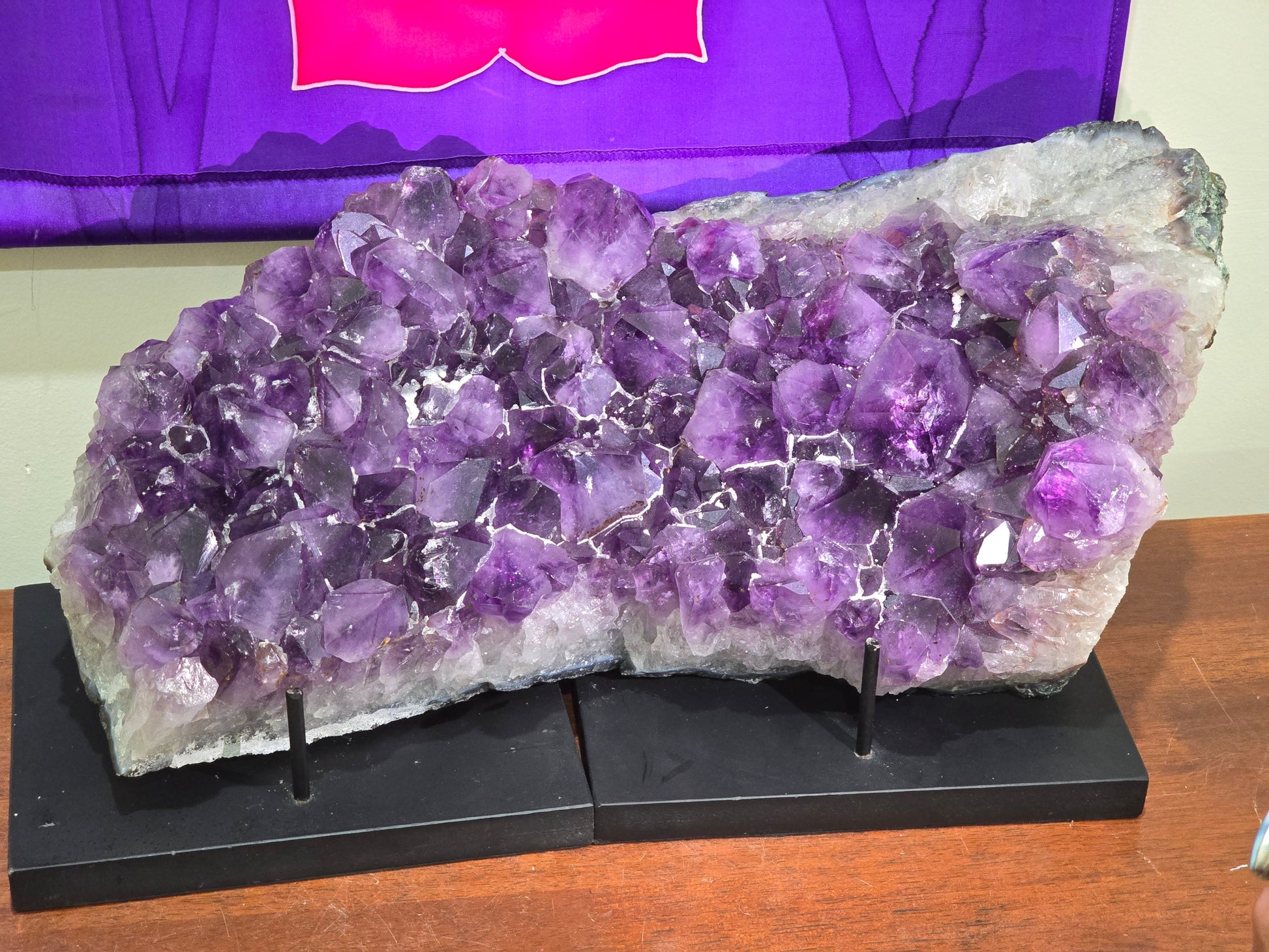 AAA Premium Deep Purple Amethyst Cluster – Spiritual Protection, Inner Peace, and Higher Wisdom Crystal Wellness