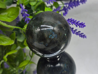 Mystic Aurora — Labradorite Sphere 6cm Crystal Wellness