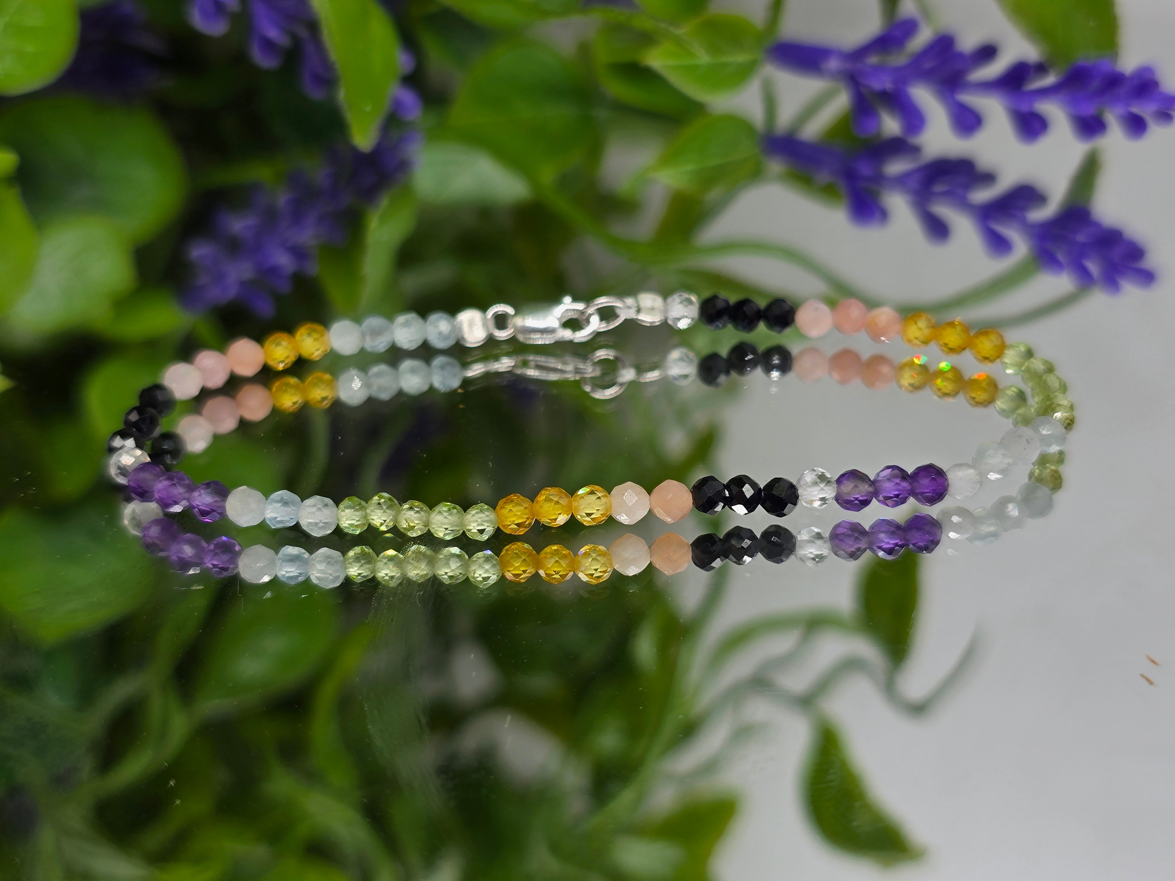 Divine Celestial Ray 925 Sterling Silver Bracelet Crystal Wellness
