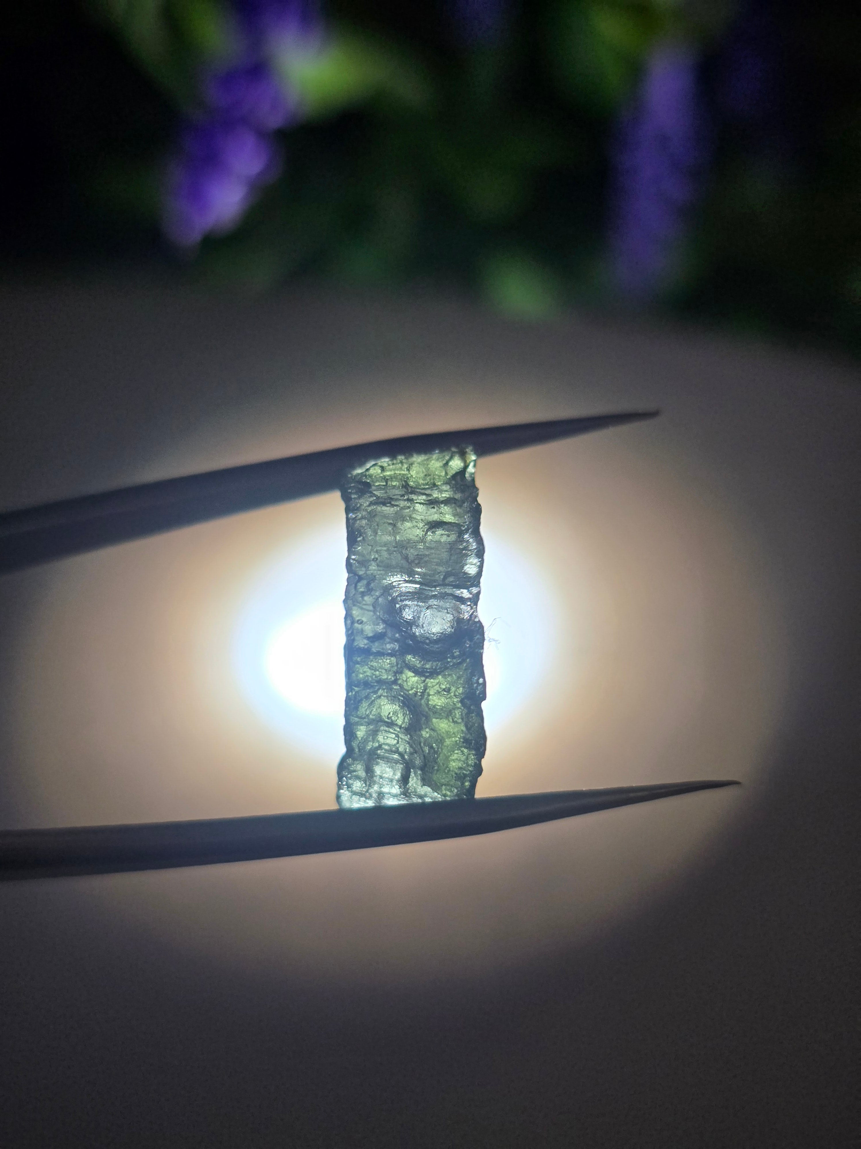 Moldavite 925 Sterling Silver Ring in Size 6 Crystal Wellness