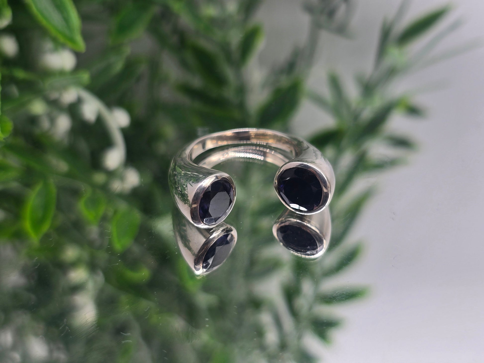 Iolite Sterling Silver Ring “Vision Path” – Size 8 | Intuition, Focus & Inner Guidance Crystal Jewelry Crystal Wellness