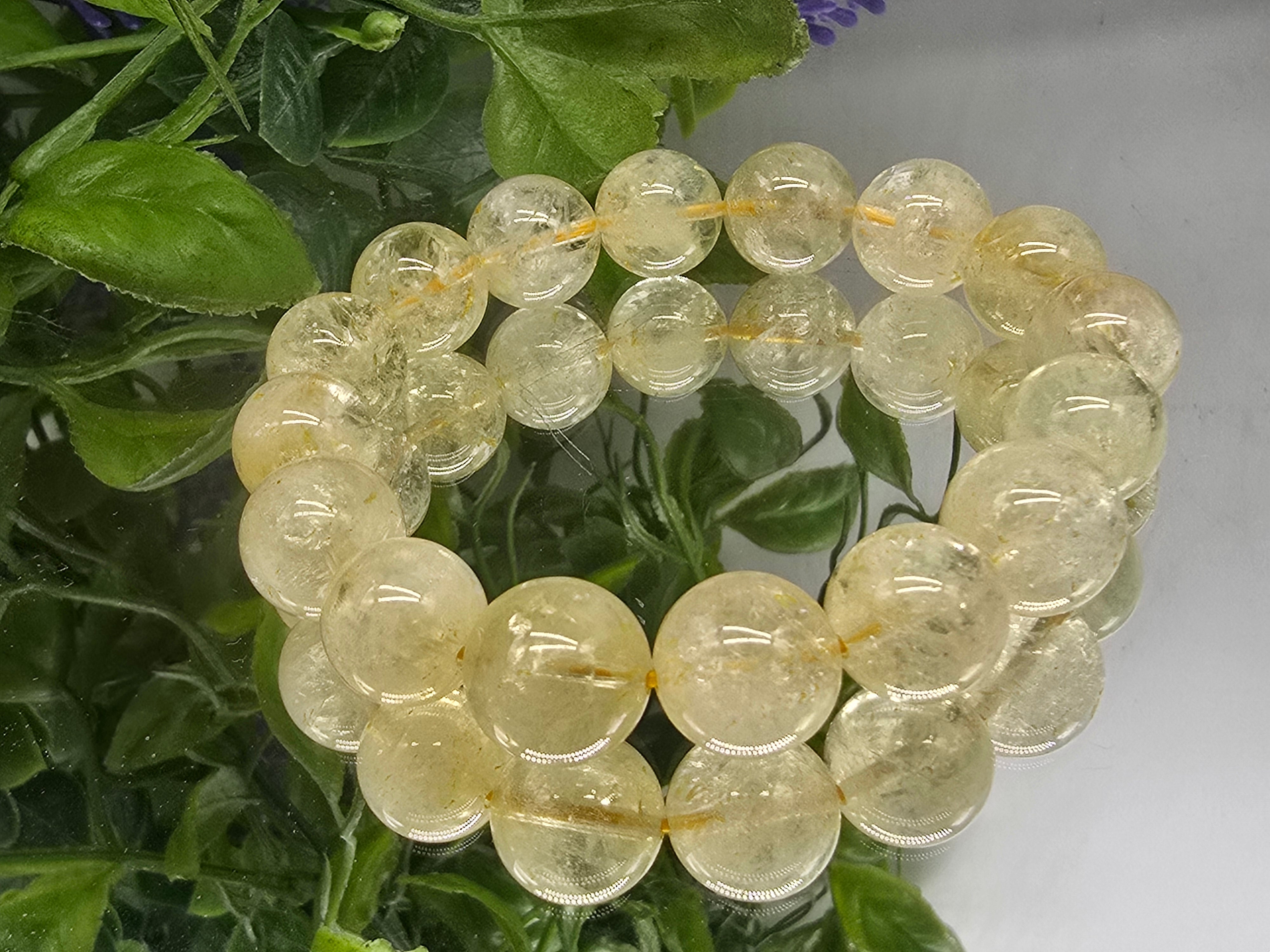 Citrine Beads Bracelet (Stone of Abundance & Radiant Success) Crystal Wellness