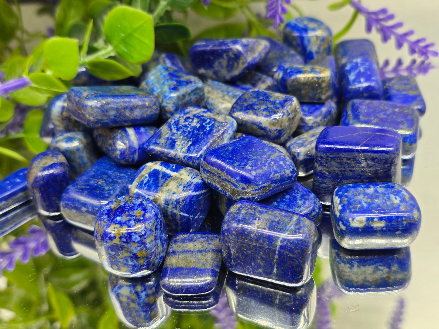 Premium Lapis Lazuli Tumbled Stone – Deep Royal Blue Crystal for Wisdom, Protection & Spiritual Insight Crystal Wellness
