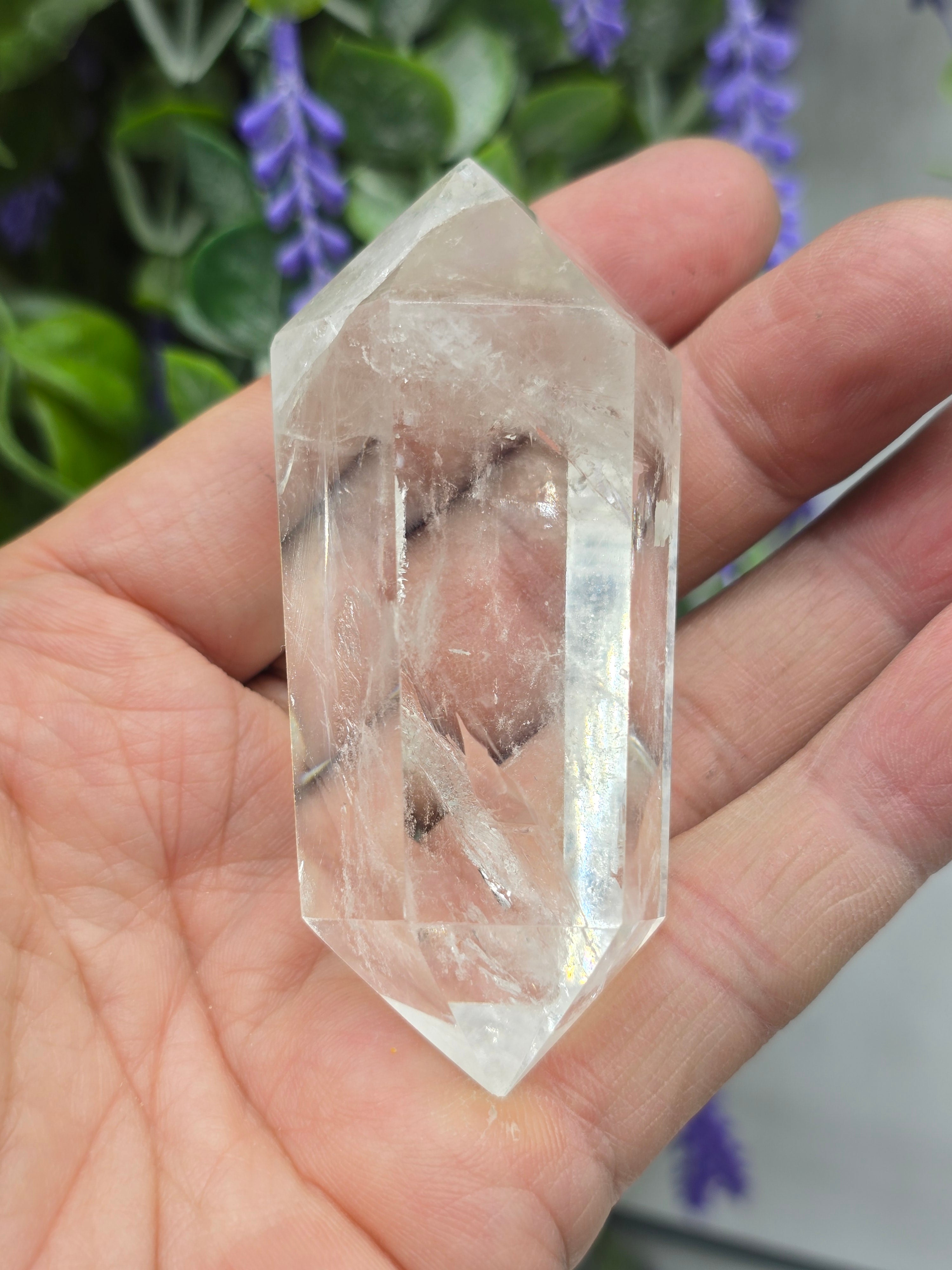 Clear Quartz Double Terminated Point - AAA Grade Crystal Wellness