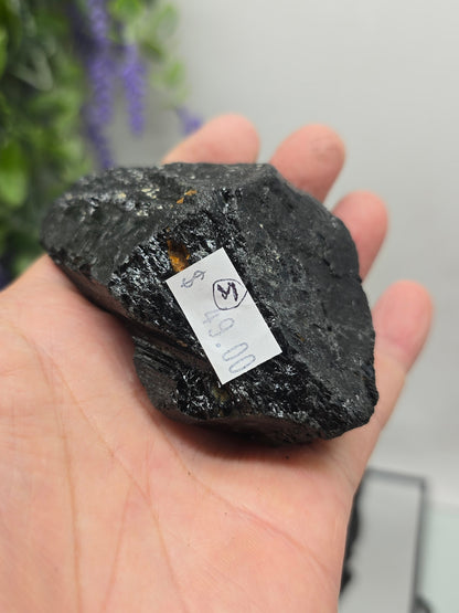 Black Tourmaline Raw Variety – Natural Protection Stone Crystal Wellness