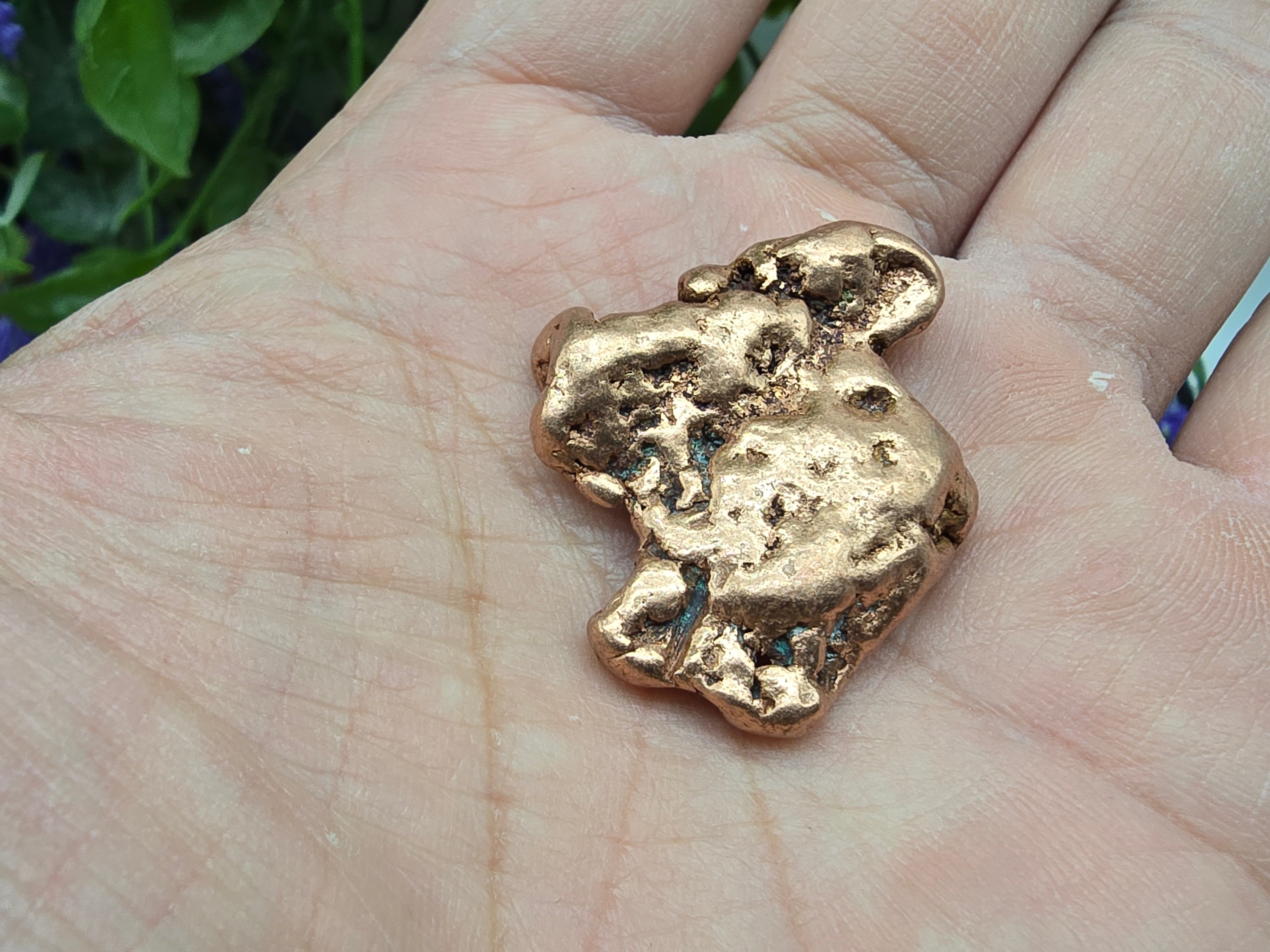 Michigan Native Copper Nugget (Stone of Vital Life Force & Earthly Abundance) Crystal Wellness