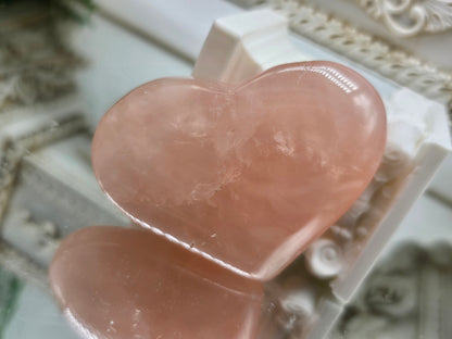 Rose Quartz Heart (Stone of Unconditional Love) Crystal Wellness