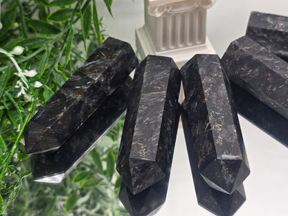 🌟 Astrophyllite Cosmic Tower – “Star-Leaf of Healing Light” Crystal Wellness