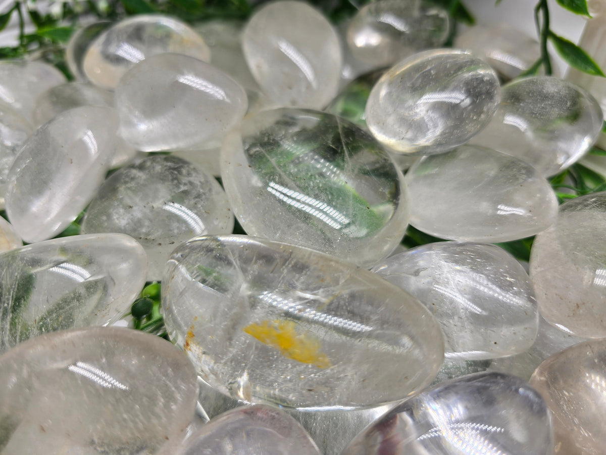 Premium Madagascar Clear Quartz Palmstone — Stone of Clarity, Amplification & Ultimate Power Crystal Wellness