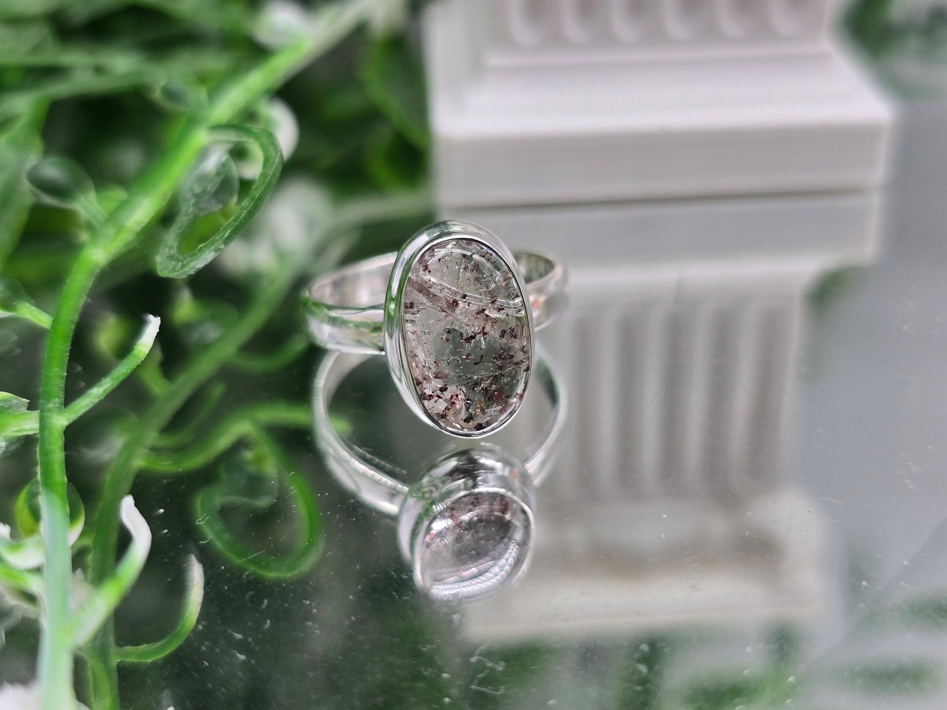 AAA Orire Lucky Quartz 925 Sterling Silver Ring – Stone of Luck, Abundance & New Opportunities Crystal Wellness