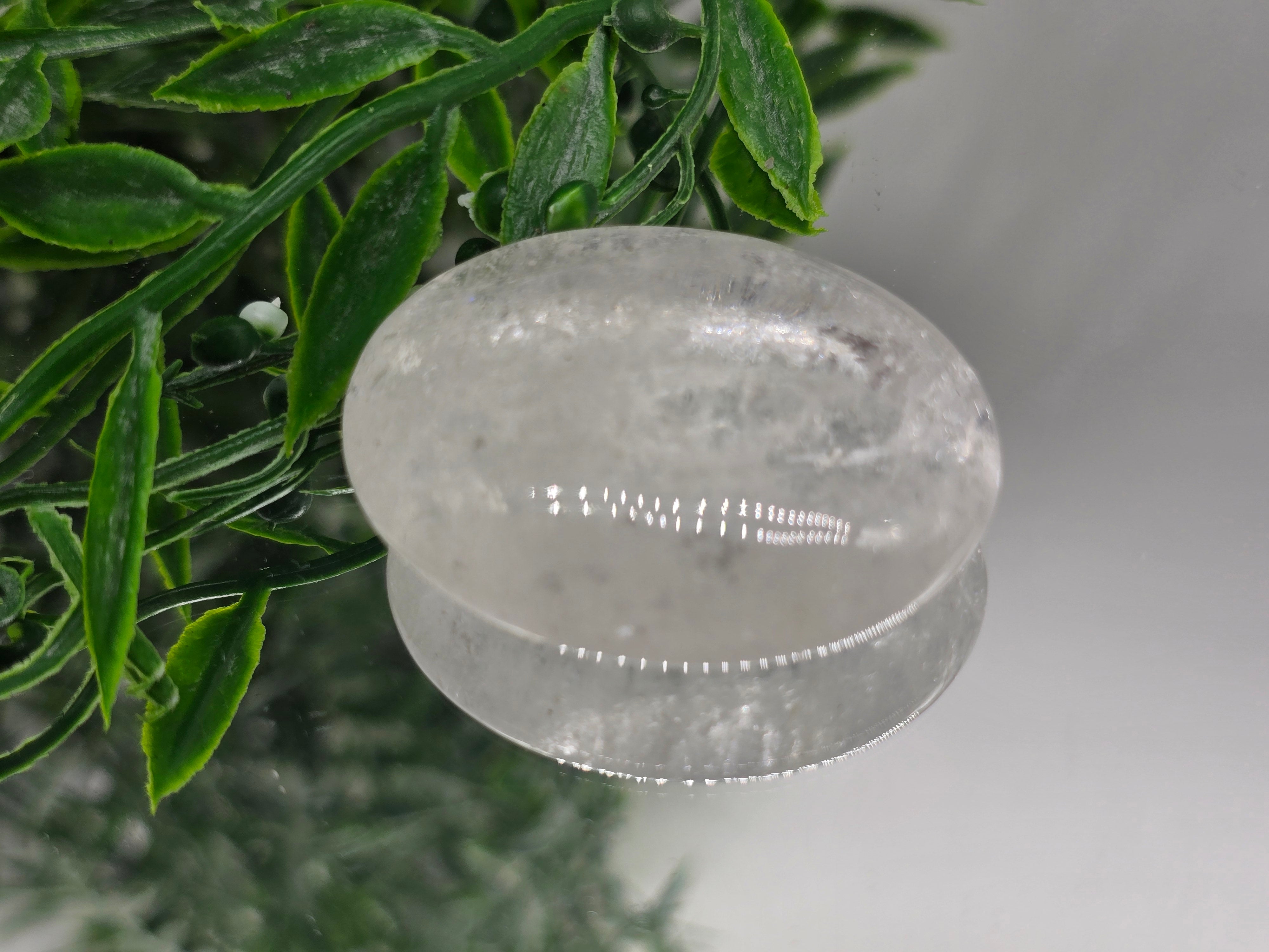 Clear Quartz Palm Stone