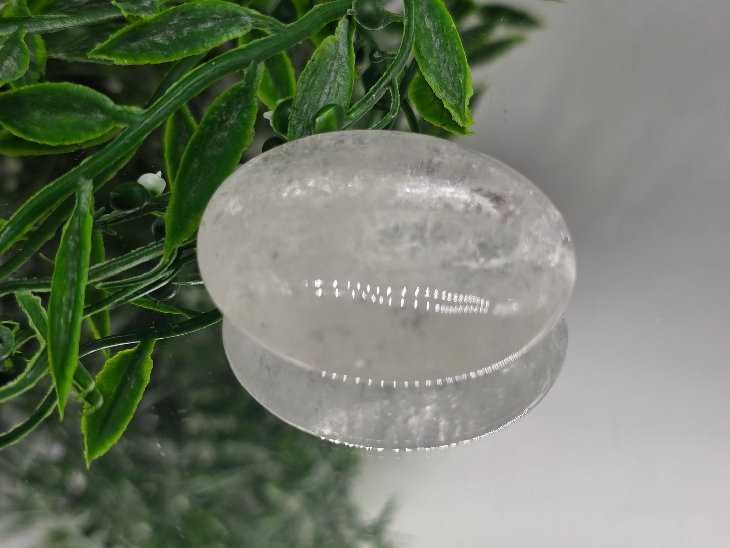Clear Quartz Palm Stone