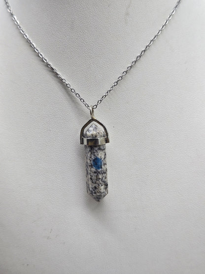 K2 Stone Double Terminated 925 Sterling Silver Pendant – Awareness, Balance & Higher Guidance Crystal Wellness