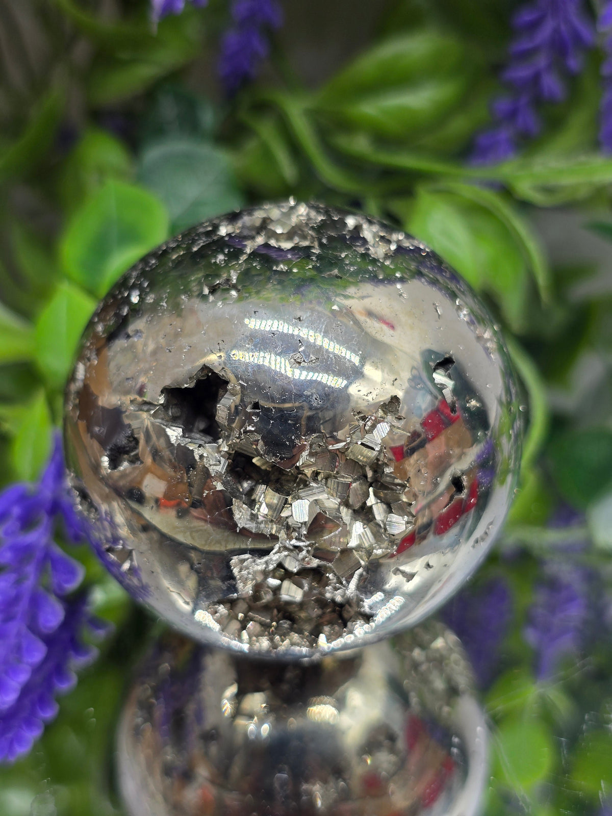 Premium Natural Pyrite Sphere – “Stone of Prosperity & Protection” | 6cm Crystal Wellness