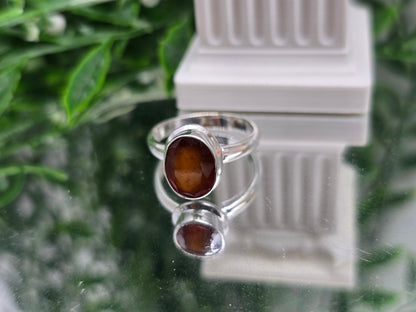 Hessonite Garnet Ring – Stone of Confidence & Success Crystal Wellness