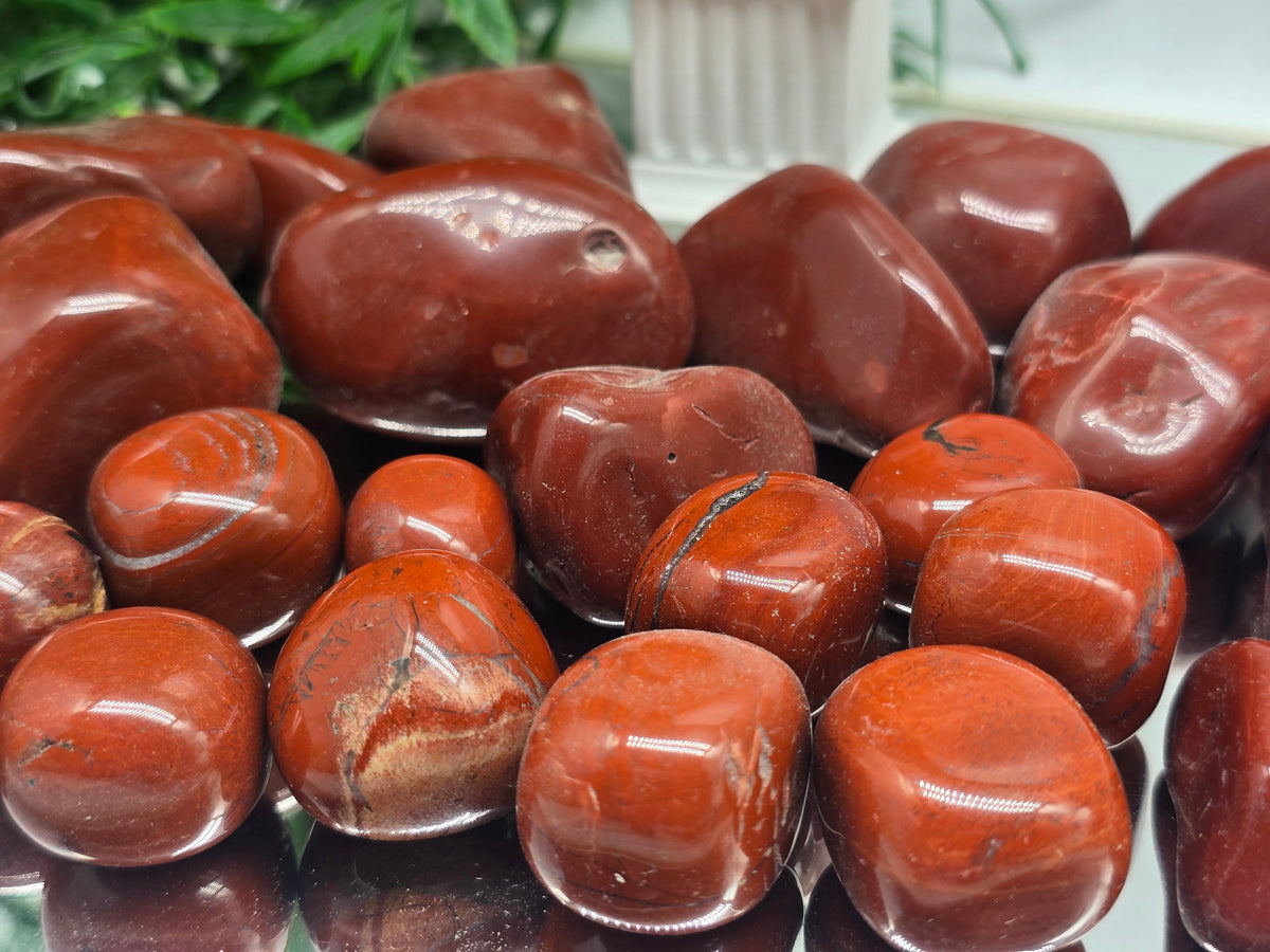 Red Jasper Tumbled Stone Crystal Wellness