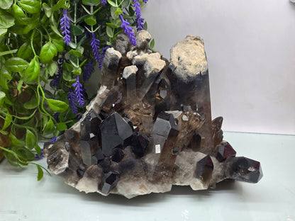 Smoky Quartz Crystal Cluster – Stone of Grounding, Protection & Positive Transformation Crystal Wellness