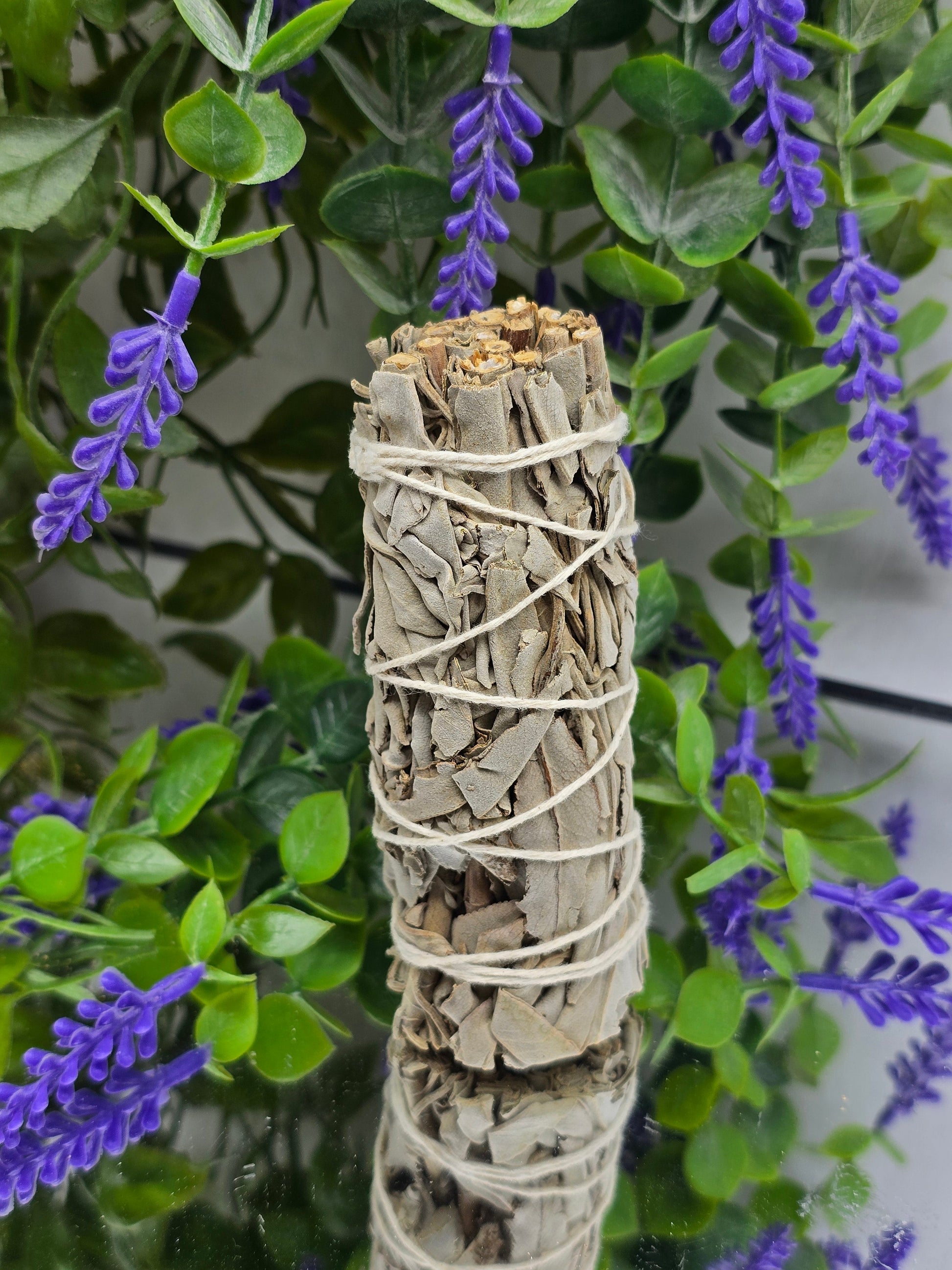 Premium Californian White Sage Smudge Stick 10cm – Natural Energy Cleansing & Spiritual Protection Crystal Wellness