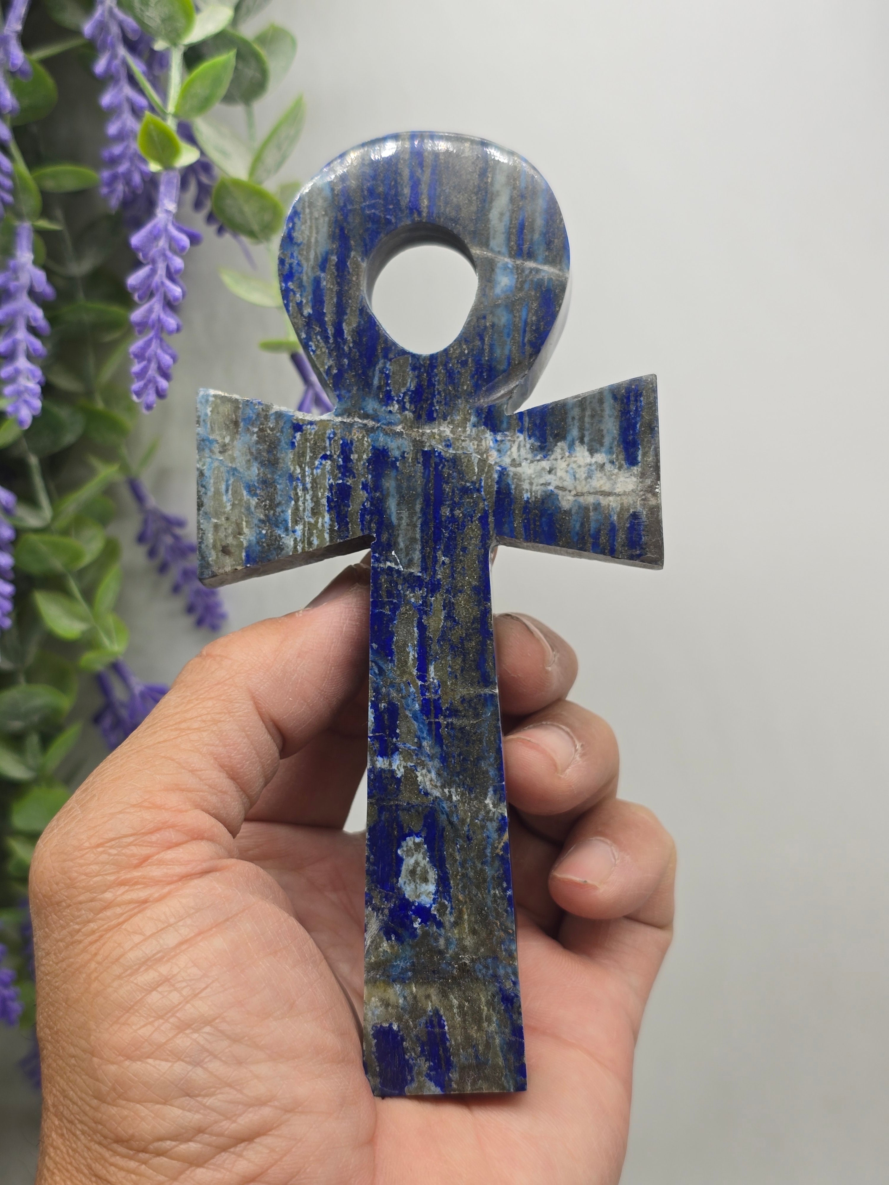 Lapis Lazuli Egyptian Ankh – Stone of Wisdom and Divine Truth Crystal Wellness