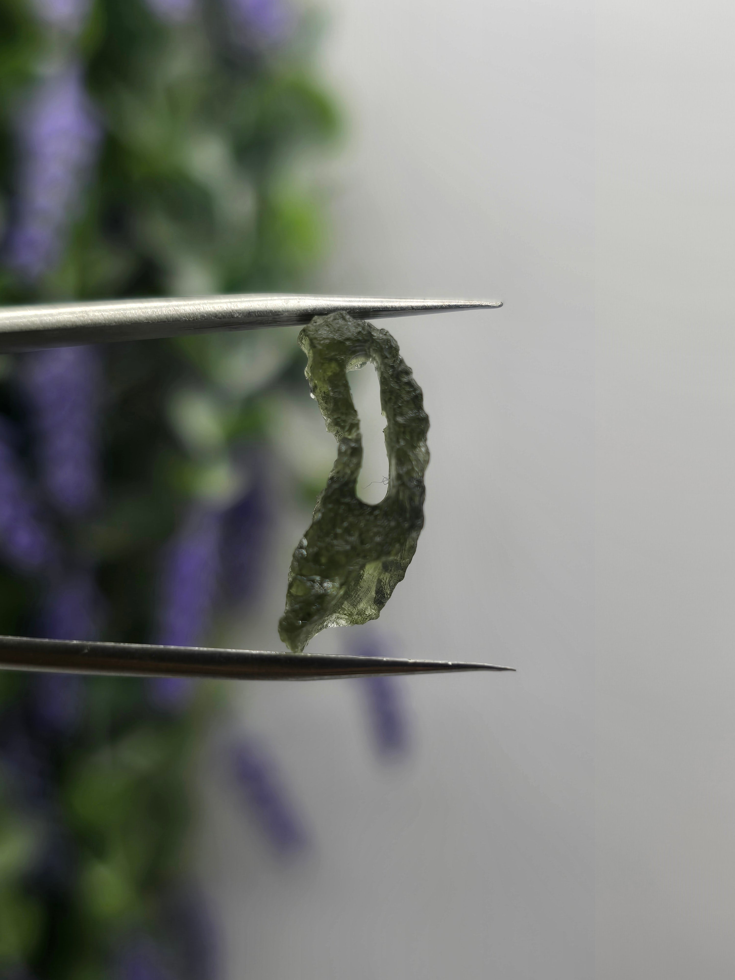 Moldavite 925 Sterling Silver Ring in Size 6 Crystal Wellness