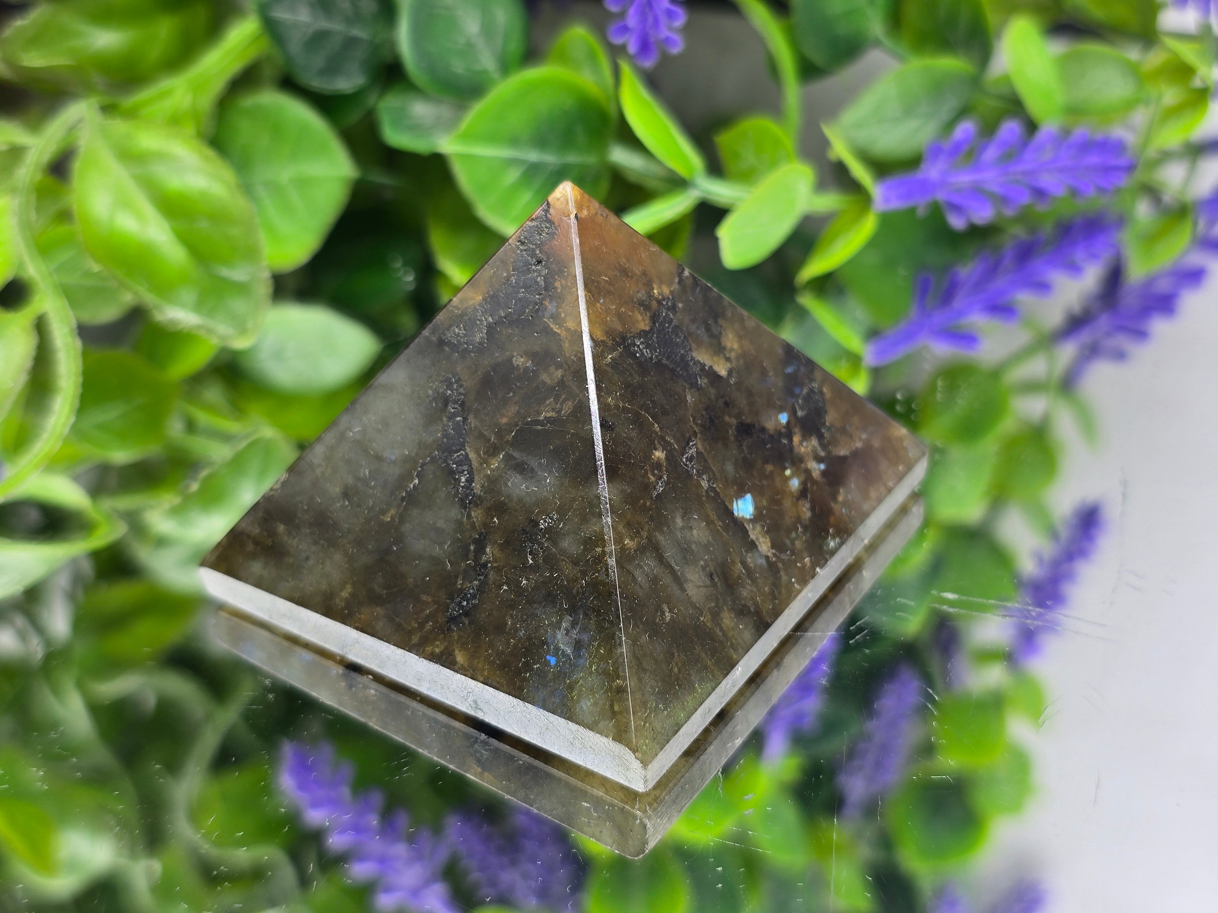 Labradorite “Stone of Magic, Transformation & Protection” Pyramid Crystal Wellness
