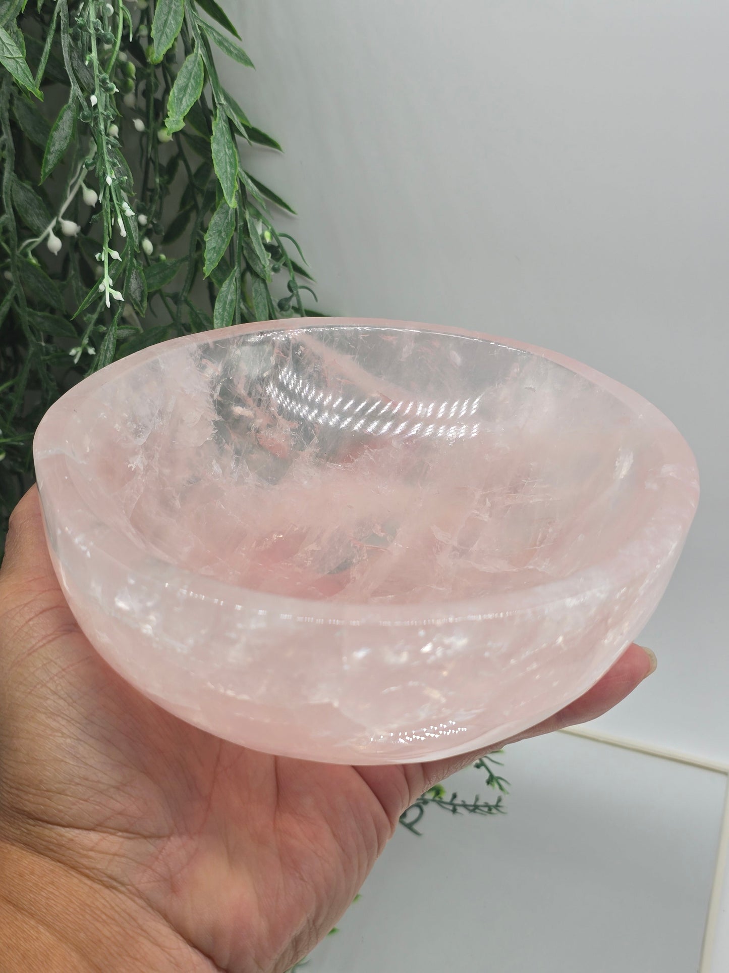 Rose Quartz bowl 0.589Kg 12x4.8cm Crystal Wellness