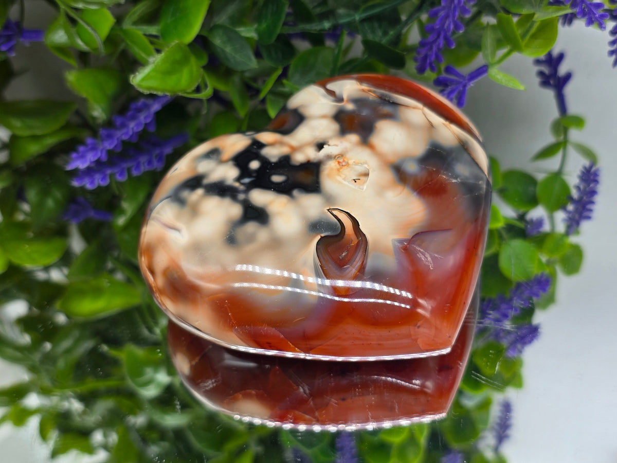 Carnelian Heart – Stone of Passion, Courage & Vitality | High Grade 11cm Crystal Wellness