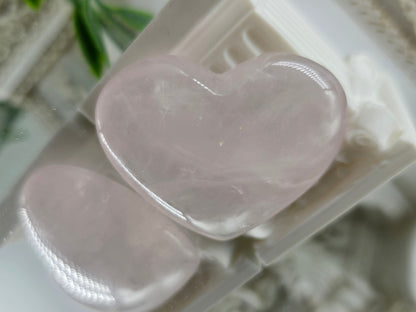Rose Quartz Heart (Stone of Unconditional Love) Crystal Wellness