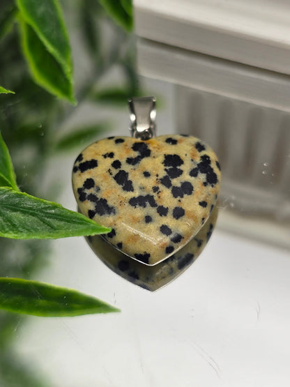 Variety Crystal Heart Pendant | Healing Crystal Necklace for Love, Balance & Daily Energy Crystal Wellness