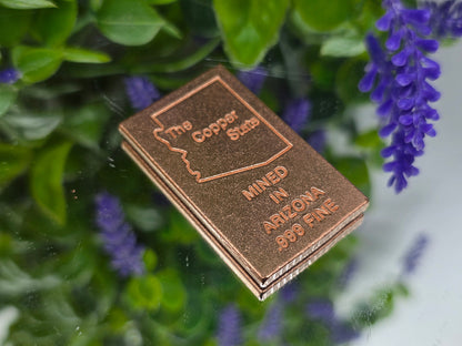 Arizona 999 Fine Copper Bar – 30g | Pure Copper | “Energy, Grounding & Prosperity Crystal Wellness