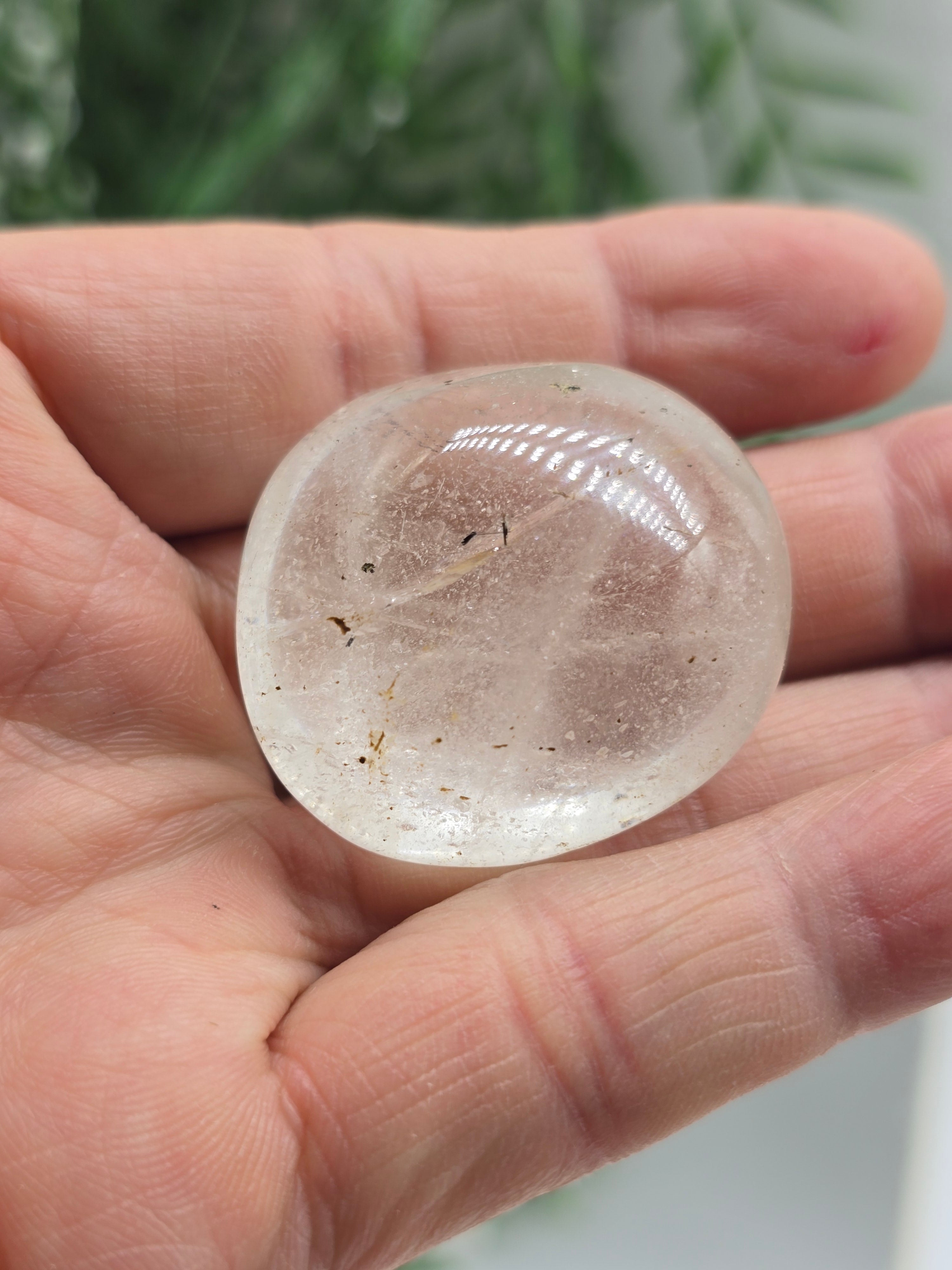 Premium Madagascar Clear Quartz Palmstone — Stone of Clarity, Amplification & Ultimate Power Crystal Wellness