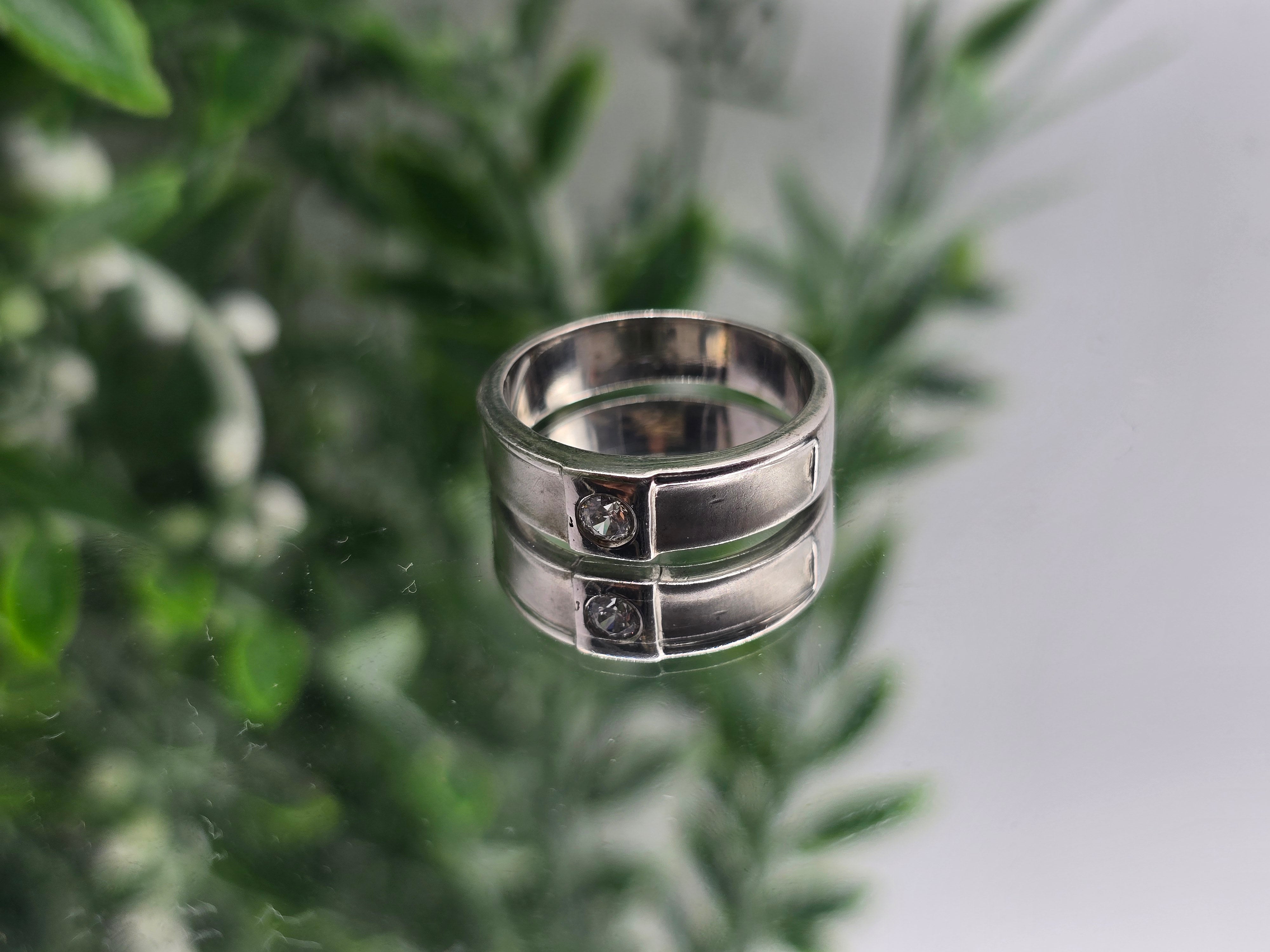 White Zircon Sterling Silver Ring – Radiance for Every Moment Crystal Wellness