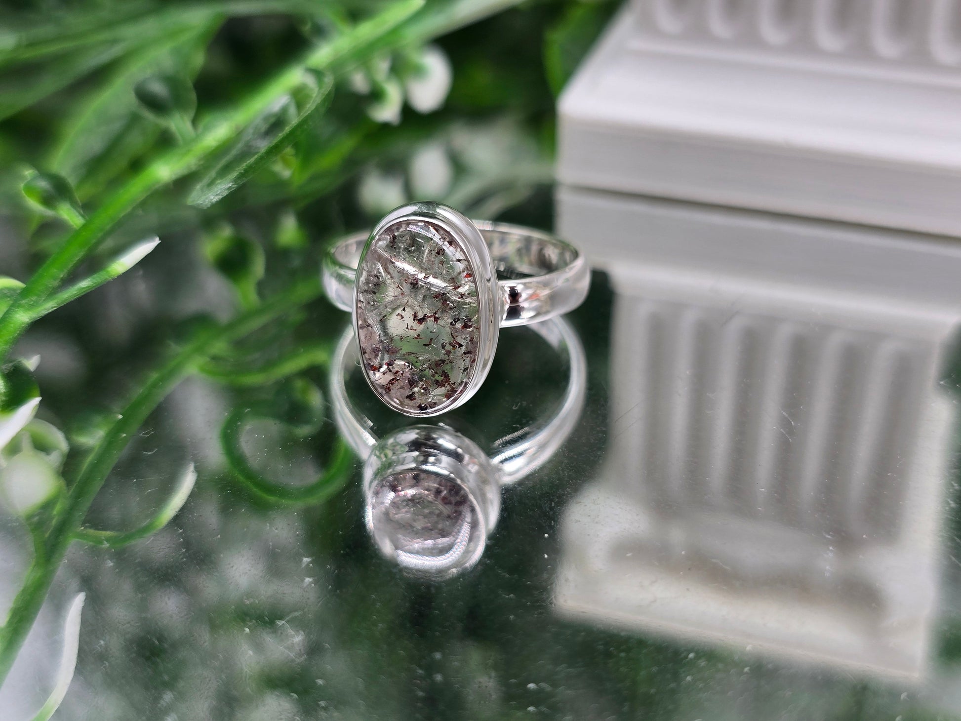 AAA Orire Lucky Quartz 925 Sterling Silver Ring – Stone of Luck, Abundance & New Opportunities Crystal Wellness