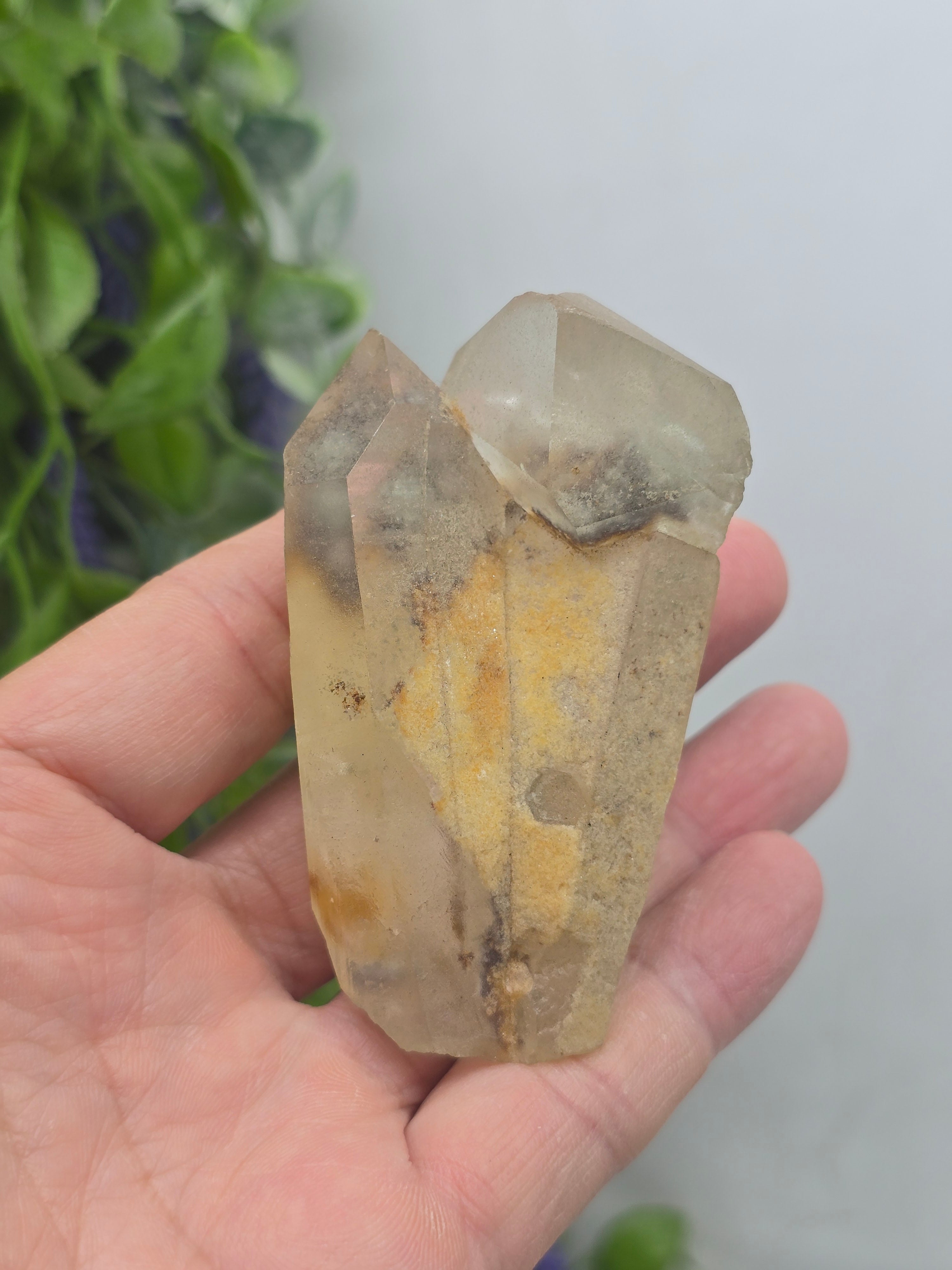 Green Phantom Quartz Natural Specimen 8x5x5cm – Self-Healing, Regeneration & Aligned Growth Crystal Wellness