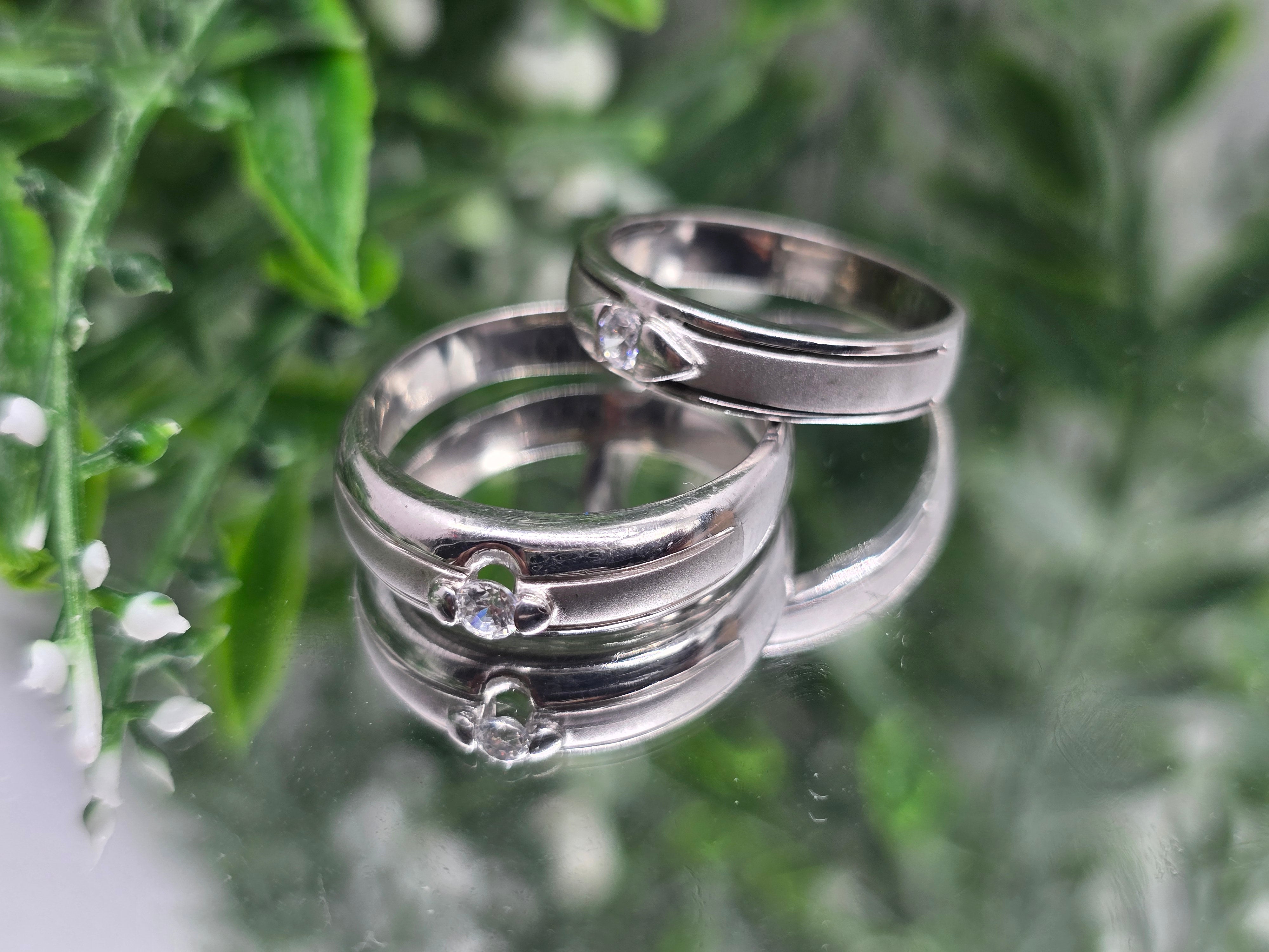 White Zircon Sterling Silver Ring – Timeless Elegance & Inner Clarity Crystal Wellness