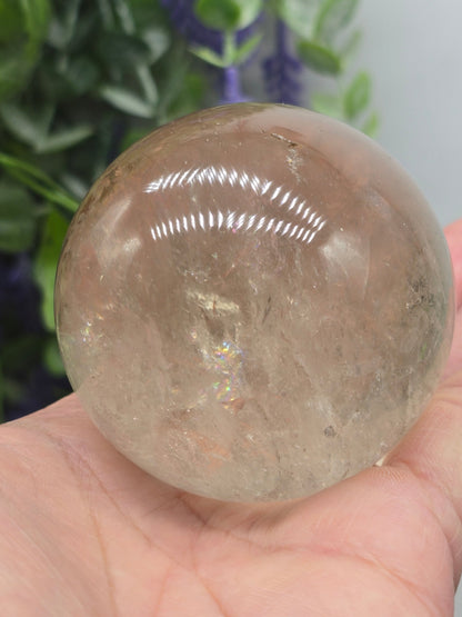 Smokey Quartz Sphere 6.5cm (Grounding & Protection) Crystal Wellness